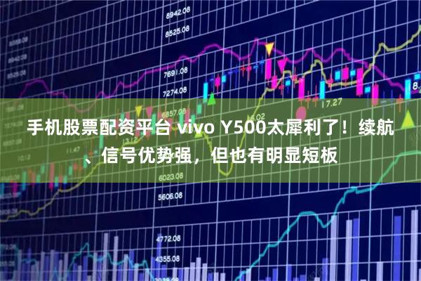手机股票配资平台 vivo Y500太犀利了！续航、信号优势强，但也有明显短板